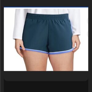 NWT athletic works 3X blue shorts lined 1347